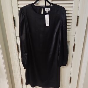 Chic Black Long Sleeve Dress by Theory